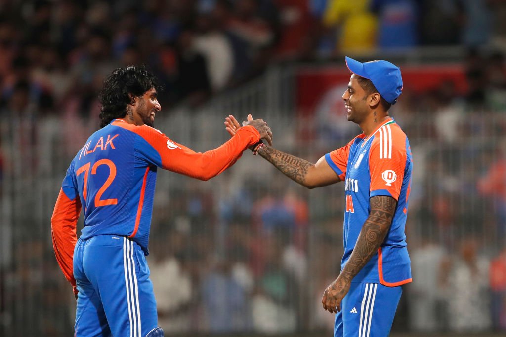 Suryakumar Yadav and Tilak Varma’s Iconic Celebration Captures the Spirit of Team India