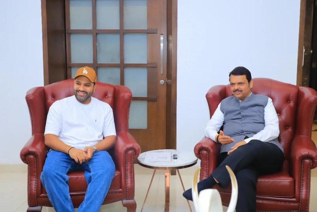 Rohit Sharma Meets Maharashtra CM Devendra Fadnavis