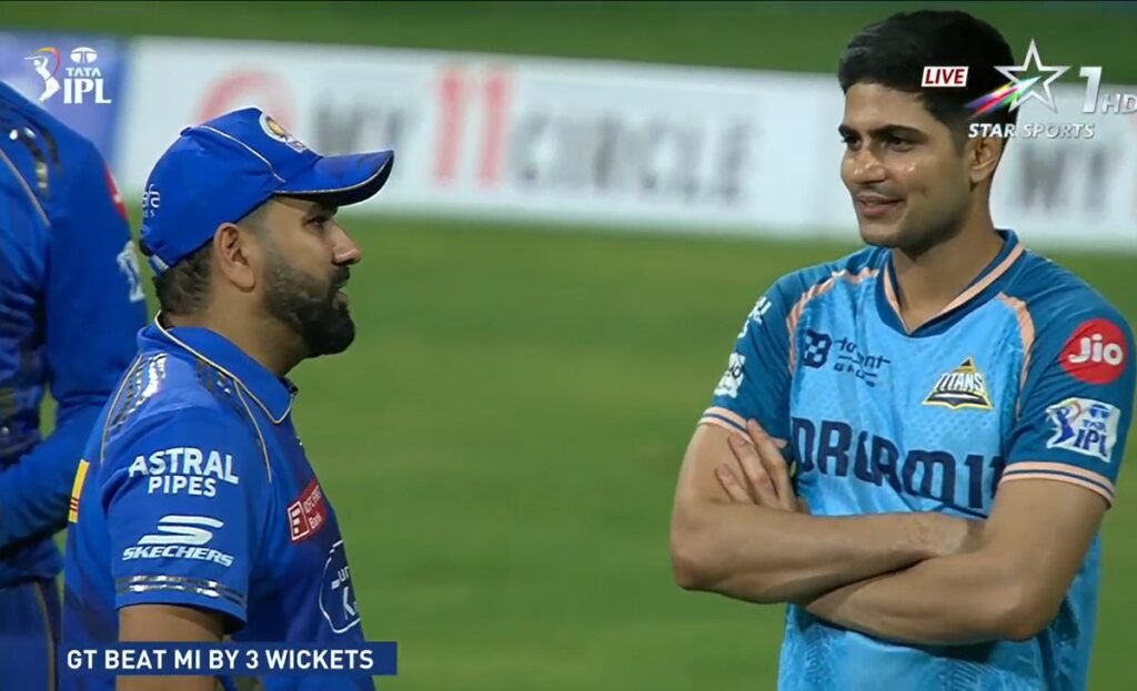 Rohit Sharma and Shubman Gill Share a Moment of Mutual Respect