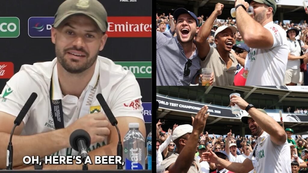 Aiden Markram Light-Hearted Beer Tale Reflects the Calm