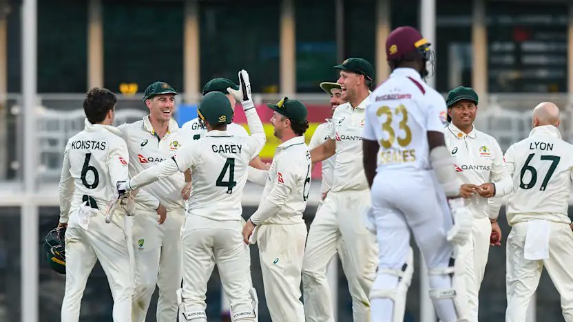 Ruthless Australia Crush West Indies in One Session to Open WTC 27