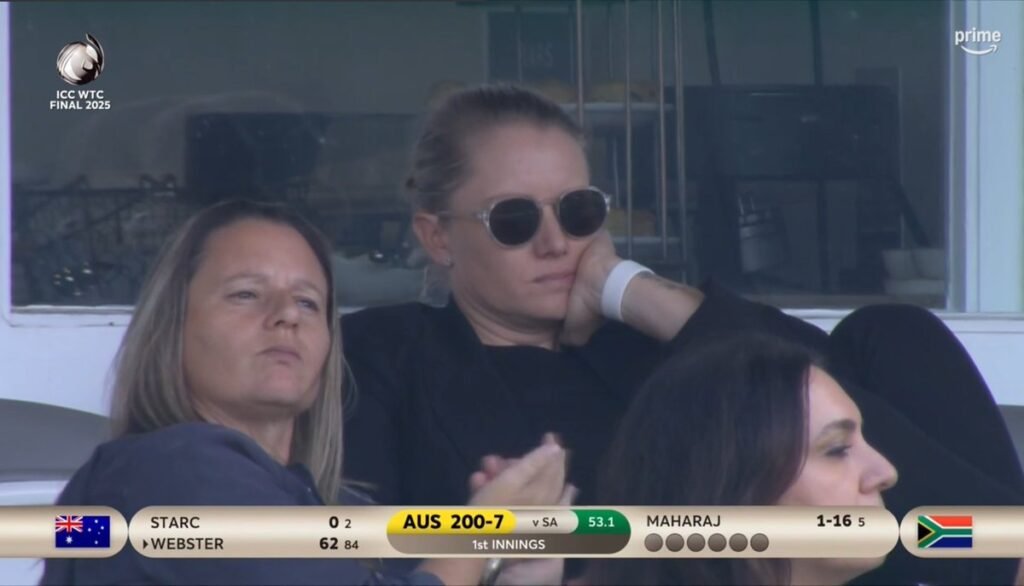 Alyssa Healy Soaks in the Atmosphere at Lord’s During WTC Final