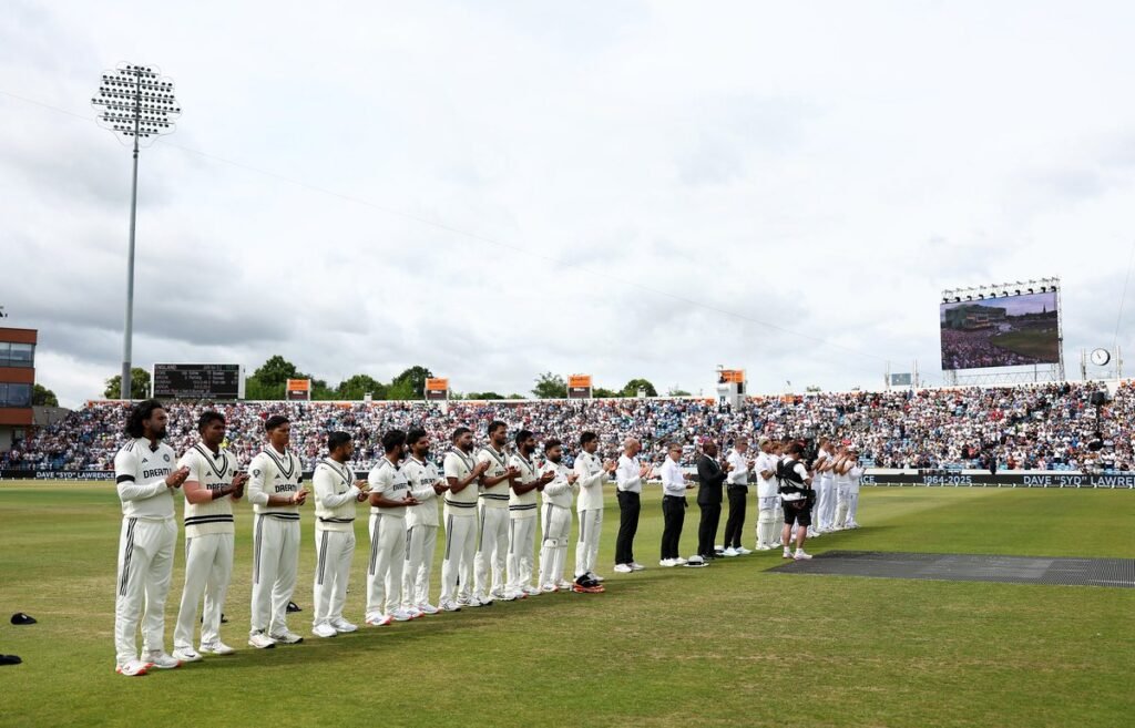 India and England Pay Tribute to David ‘Syd’ Lawrence with Black Armbands