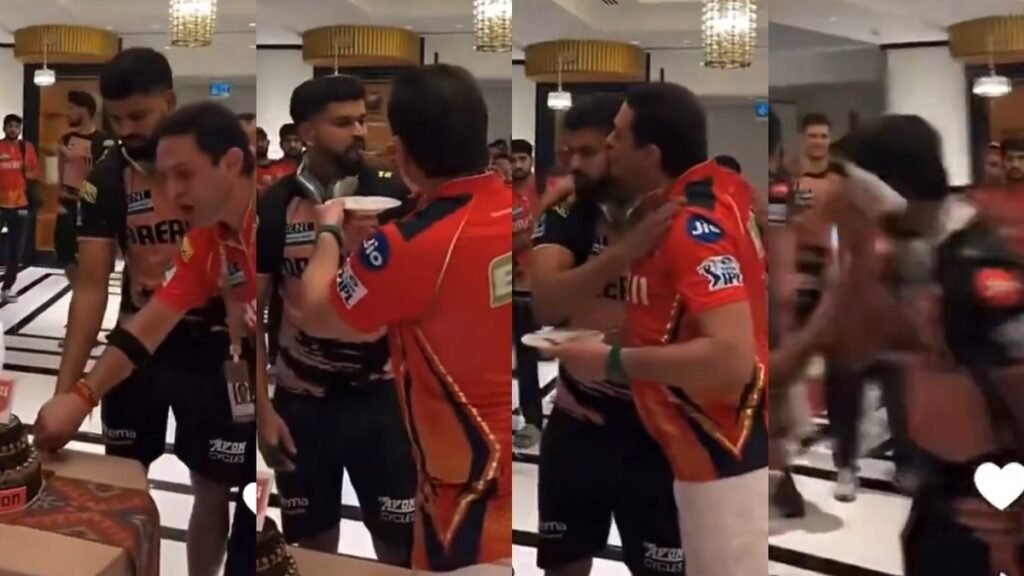 Shreyas Iyer’s Cheek-Wipe Moment with PBKS Co-Owner Ness Wadia Goes Viral