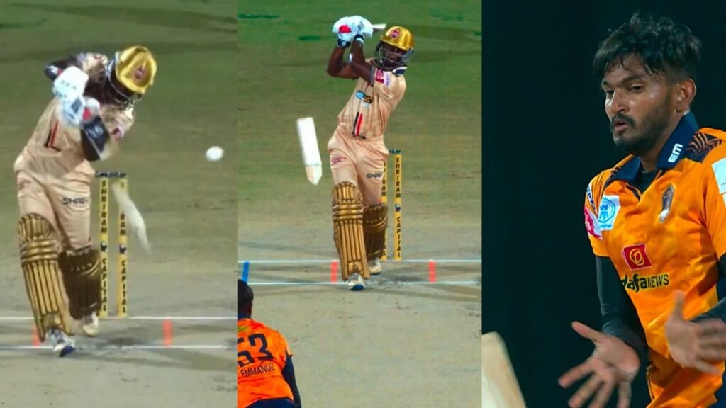 Bat Break Drama in TNPL 2025: Aashiq’s Bat Flies Toward Bowler