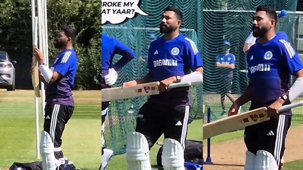 Mohammed Siraj Loses His Cool Over Broken Bat