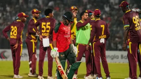 West Indies Edge Bangladesh by 14 Runs to Seal T20I Series