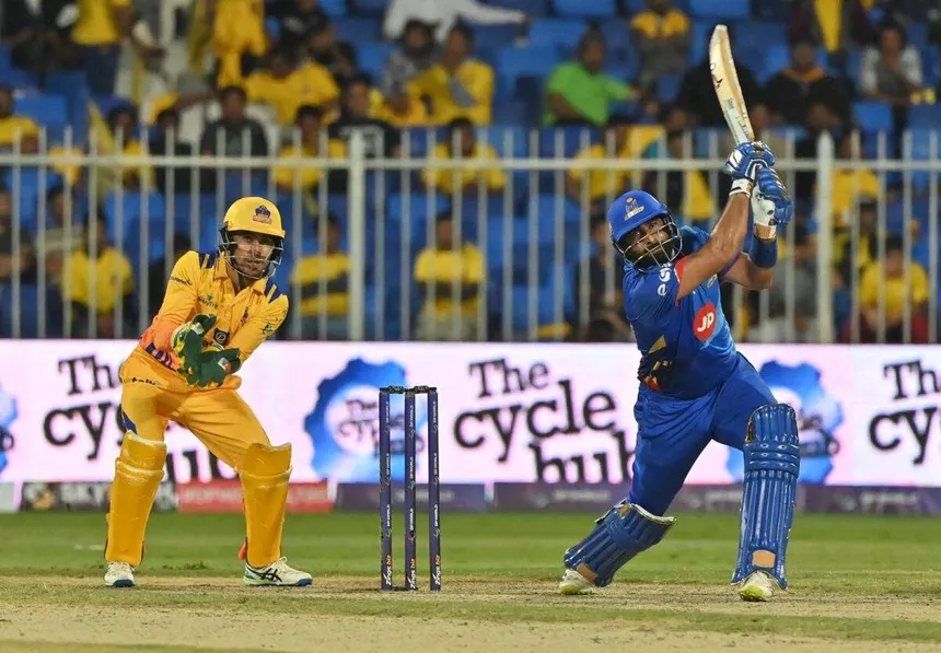 MI Emirates Hold Nerve to Defend 181 Against Sharjah Warriorz 