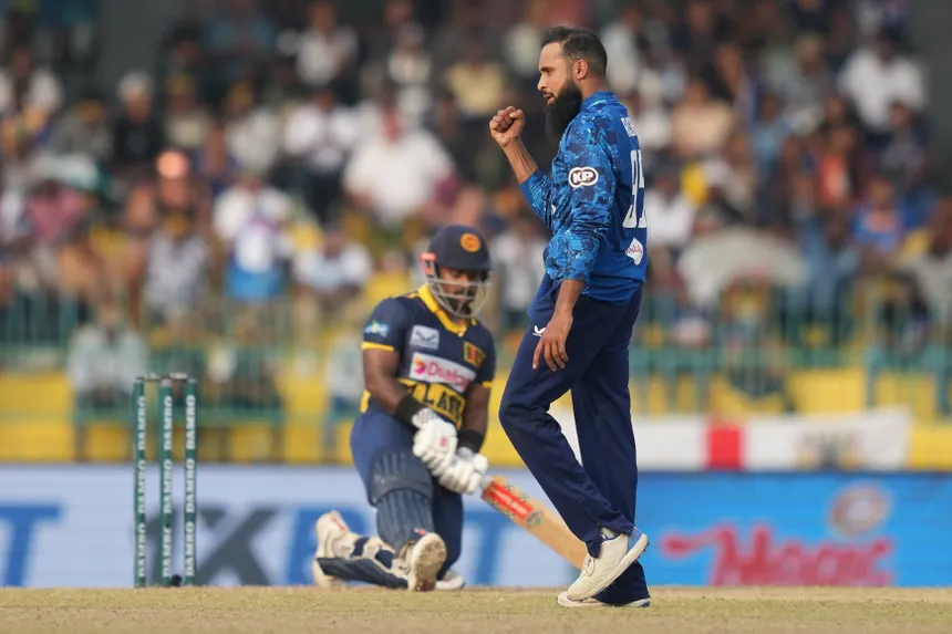 England’s Spin Attack, Led by Adil Rashid, Puts the Brakes on SL