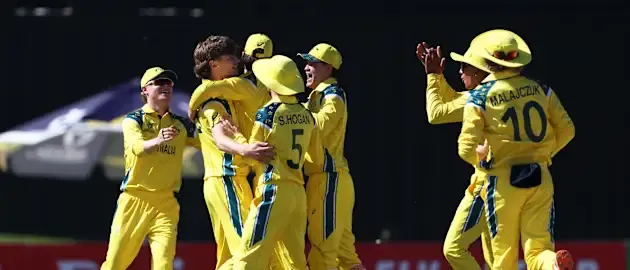 Australia U19 Defend Big Total to Beat England U19 in Knockout
