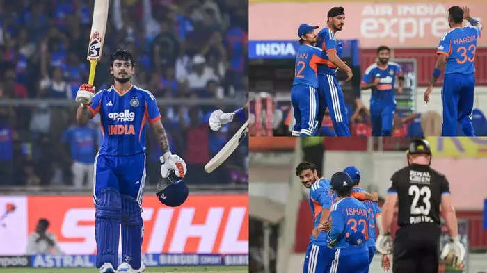 Kishan’s Blazing 103* Headlines India’s Dominant Win Over NZ